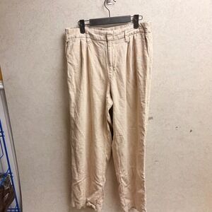 A New Day 10 Women's Beige‎ Linen Blend Pleated Front Career Casual Trouser